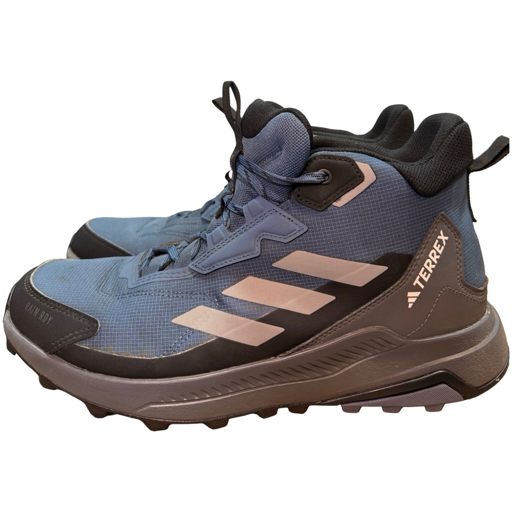 Adidas Terrex Anylander RAIN.RDY Mens Hiking Boots Blue ID5485 Size 9 - Picture 3 of 12